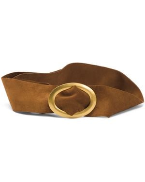 TJ Maxx Suede Soft Wrap Belt With Buckle For /Suede - Brown