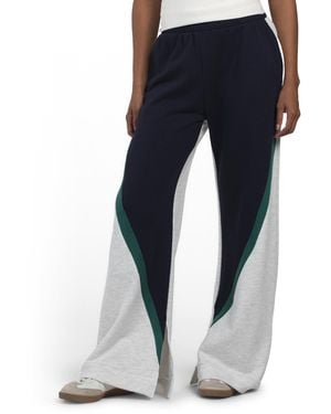 TJ Maxx Contrast Details Terry Sweatpants For Cotton/Polyester - Blue