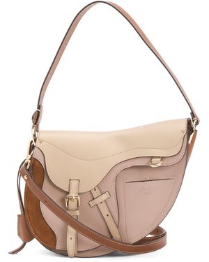 TJ Maxx Leather Saddle Bag For Leather/Suede - Pink