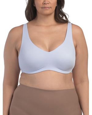 TJ Maxx Smooth And Sleek Wire-Free Bra For Nylon/Spandex/Polyester - Blue