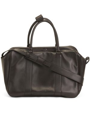 TJ Maxx Leather Large Front Pocket Bag - Black