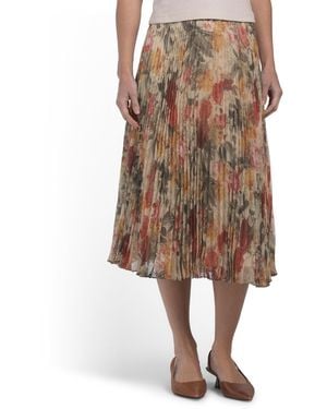 TJ Maxx Floral Skirt For Spandex/Polyester - Natural