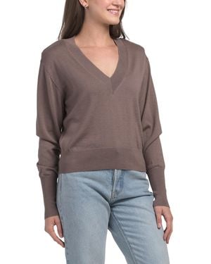 TJ Maxx Wool Helory Sweater, Polyester/Wool - Multicolor