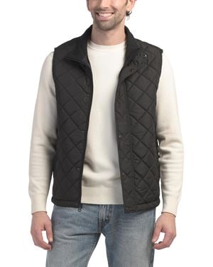TJ Maxx Quilted Vest For Spandex/Polyester - Black