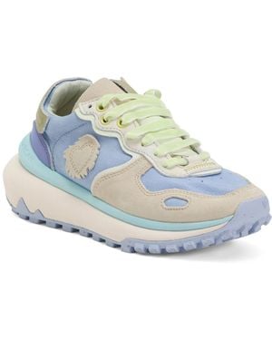 TJ Maxx Leather Chacrona Metta Hiker Sneakers For Leather/Suede - Blue