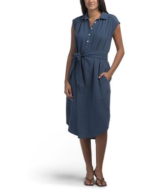 TJ Maxx Joanne Dress For Cotton - Blue