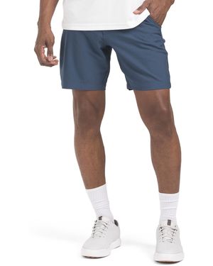 TJ Maxx 4-Way Stretch Tech Shorts For Polyester - Blue