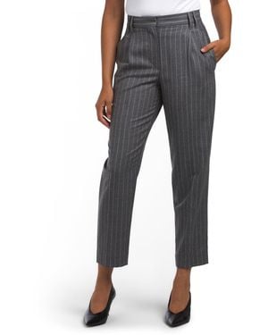 TJ Maxx Virgin Wool Blend Pleated Pants For Cotton/Polyester/Wool - Blue