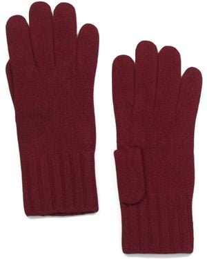 TJ Maxx Cashmere Gloves With Ribbed Cuff For - Red