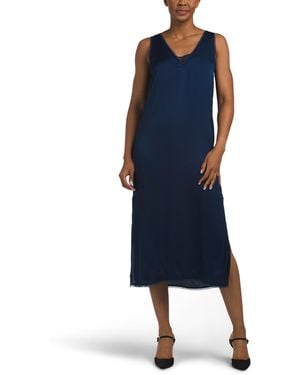 TJ Maxx Satin Maxi Dress For - Blue