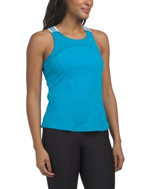 TJ Maxx Play On Tank With Built-In Bra For Nylon/Spandex - Blue