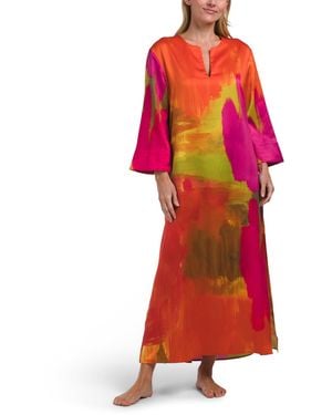 TJ Maxx Soleil Caftan For Polyester - Red