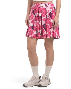 TJ Maxx Pull On Pleated Skort For Spandex/Polyester - Red