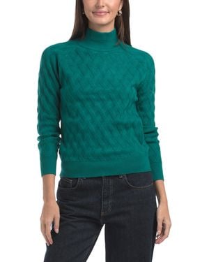 TJ Maxx Turtleneck Sweater, Nylon/Polyester/Viscose - Green