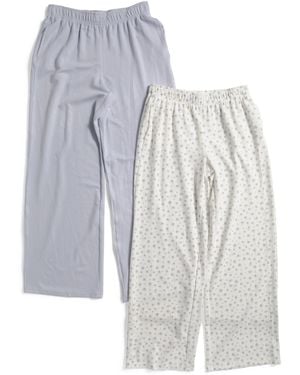 TJ Maxx 2Pk Printed Pants For Spandex/Modal/Polyester - Multicolor