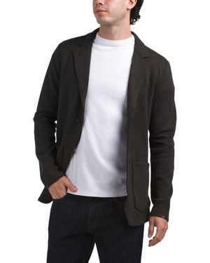 TJ Maxx Ottoman Knit Sport Coat For Cotton - Black