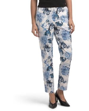 TJ Maxx Printed Pants For Polyester - Blue