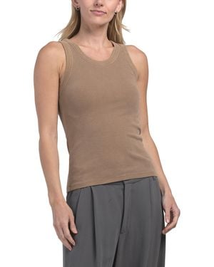 TJ Maxx Essential Rib Tank Top For Cotton - Gray
