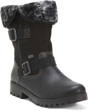TJ Maxx Leather Payton 63 Comfort Boots For Leather/Wool - Black