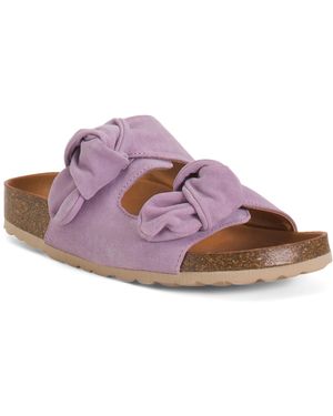 TJ Maxx Suede Fashion Sandals For - Purple