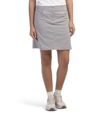 TJ Maxx Plaid Stretch Woven Nova Skort For Polyester - Gray