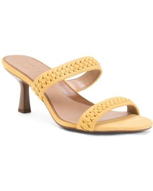 TJ Maxx Wide Suede Terra Dress Sandals For - Yellow