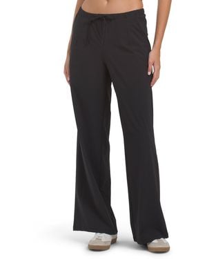 TJ Maxx Woven Slim Waistband Maison Pants, Nylon/Spandex - Black