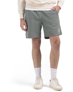 TJ Maxx Embroidered Fleece Shorts For Cotton/Polyester - Gray