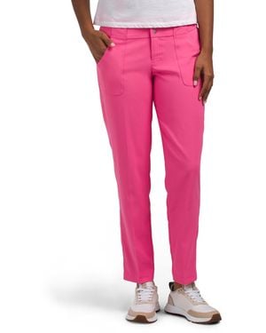 TJ Maxx Upf 50 Belt Loop Cropped Pants For Spandex/Polyester - Pink