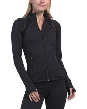 TJ Maxx Formfit Sculpting Jacket With Compression Technology For Polyester - Blue