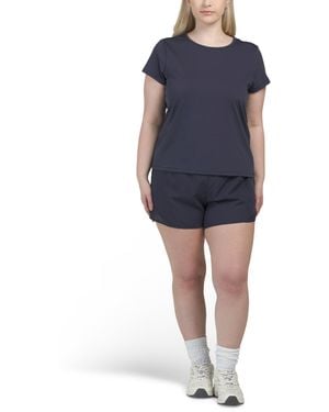 TJ Maxx 2Pc T-Shirt And Shorts Set, Spandex/Polyester - Blue