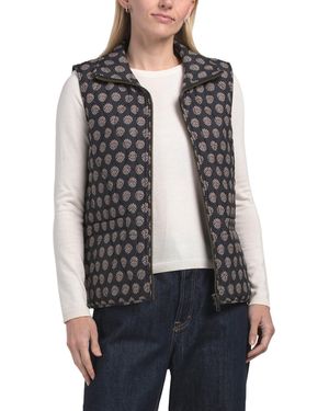 TJ Maxx Printed Vest, Polyester - Gray