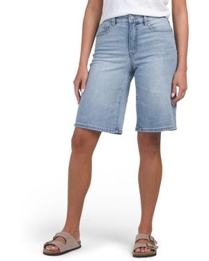 TJ Maxx Charlie Jean Shorts, Spandex/Cotton/Polyester - Blue