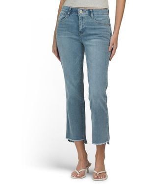 TJ Maxx Ab Tech Step Cuffs Kick Flare Jeans For Spandex/Cotton/Polyester - Blue