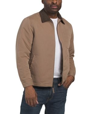 TJ Maxx Zip Utility Jacket For Cotton/Polyester - Natural