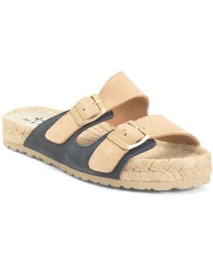 TJ Maxx Suede Espadrille Sandals For - Natural
