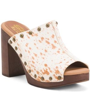TJ Maxx Leather Crowley Dapple Heels For - Pink