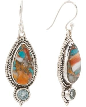 TJ Maxx Sterling Plated Earrings - Metallic