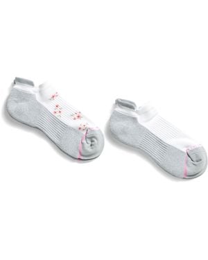 TJ Maxx 2Pk Ditsy Floral Compression Ankle Socks For Nylon/Spandex/Cotton - White