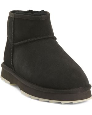 TJ Maxx Suede Sharky Booties For - Black