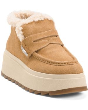 TJ Maxx Suede Magic Booties For - Natural