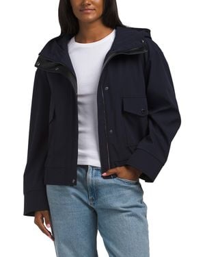 TJ Maxx Leone Bomber Jacket, Polyester/Rayon - Black
