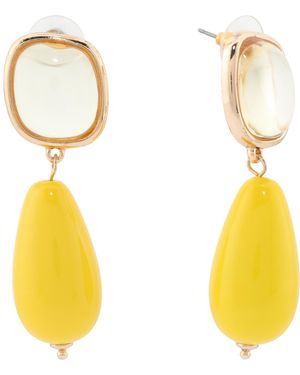 TJ Maxx Mellow Earrings, Acrylic - Yellow
