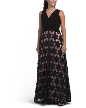 TJ Maxx 3D Ball Gown For Spandex/Polyester - Black