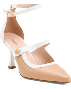 TJ Maxx Pointy Toe Heels For Leather - Pink