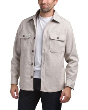 TJ Maxx Knit Melange Shacket For Polyester/Rayon - Gray