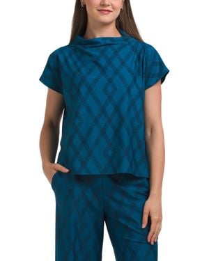 TJ Maxx Tillie Top Cloth Top For Nylon/Spandex - Blue