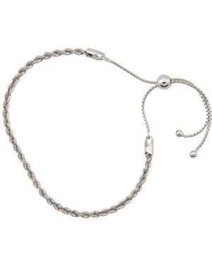 TJ Maxx Sterling Rope Slide Bracelet For - White