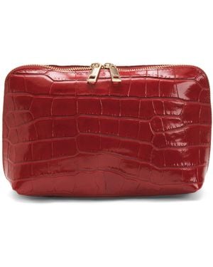 TJ Maxx Leather Big Dome Pochette - Red