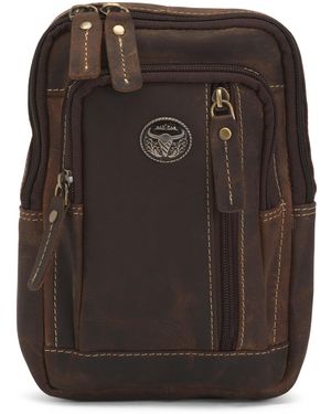 TJ Maxx Leather Chest Sling Bag For - Black